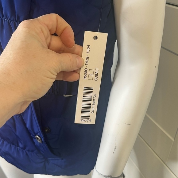 NEW with Tags. Tribal. Small. Blue. Puff vest. Snap closure. Pockets. Lined. - Picture 3 of 8